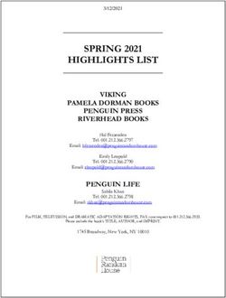 SPRING 2021 HIGHLIGHTS LIST - VIKING PAMELA DORMAN BOOKS PENGUIN PRESS RIVERHEAD BOOKS