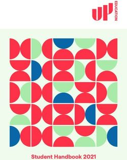 Student Handbook 2021 - UP Education