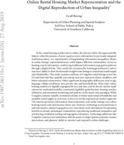 Online Rental Housing Market Representation and the Digital Reproduction of Urban Inequality* - arXiv