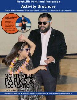 Activity Brochure Northville Parks and Recreation