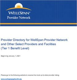Provider Directory for WellSpan Provider Network and Other Select Providers and Facilities (Tier 1 Benefit Level) - www.wellspanpophealth.org ...