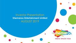 AUGUST 2019 Investor Presentation - Shemaroo Entertainment Limited - Valorem Advisors