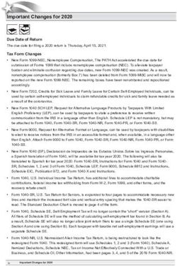 Important Changes for 2020 - Due Date of Return - Internal Revenue Service