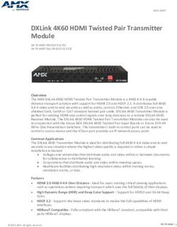 DXLink 4K60 HDMI Twisted Pair Transmitter Module - Data Sheet