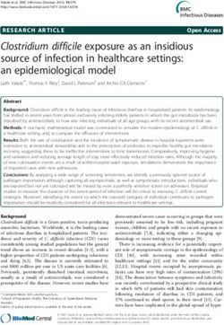 Clostridium difficile exposure as an insidious source of infection in healthcare settings: an epidemiological model