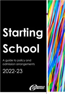 Starting School - 2022-23 A guide to policy and admission arrangements - Caerphilly County Borough Council