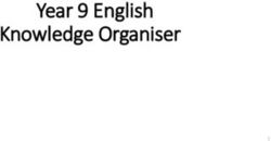 Year 9 English Knowledge Organiser