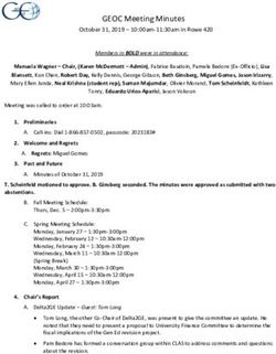 GEOC Meeting Minutes October 31, 2019 - 10:00am-11:30am in Rowe 420 - General Education Oversight ...