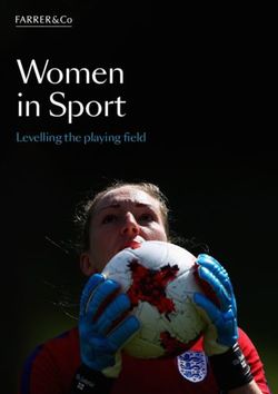 Women in Sport Levelling the playing field - Farrer & Co