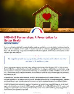 HUD-HHS Partnerships: A Prescription for Better Health - Bipartisan Policy Center