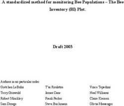 A standardized method for monitoring Bee Populations - The Bee