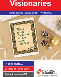 Visionaries - In this issue... Success at Retina 2020 - Fighting Blindness