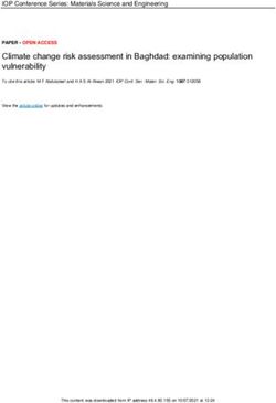 Climate change risk assessment in Baghdad: examining population vulnerability - IOPscience