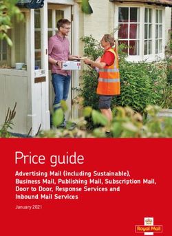 Price guide Advertising Mail (including Sustainable), Business Mail, Publishing Mail, Subscription Mail, Door to Door, Response Services and ...