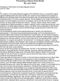 Preventing A Brave New World By Leon Kass