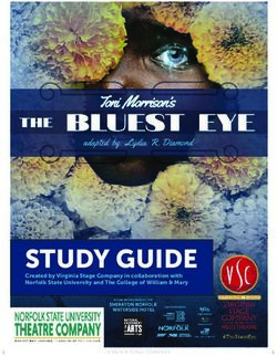 STUDY GUIDE Created by Virginia Stage Company in collaboration with Norfolk State University and The College of William & Mary