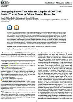 Investigating Factors That Affect the Adoption of COVID-19 Contact-Tracing Apps: A Privacy Calculus Perspective