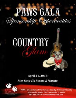 PAWS GALA Sponsorship Opportunities - April 21, 2018 - Humane Society of Broward ...