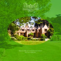 PROGRAMME OF COURSES AND EVENTS JULY 2019 - JUNE 2020