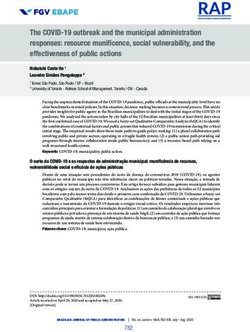 The COVID-19 outbreak and the municipal administration responses: resource munificence, social vulnerability, and the effectiveness of public ...