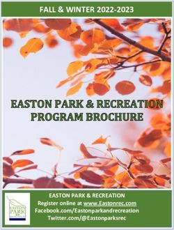FALL & WINTER 2022-2023 - EASTON PARK & RECREATION Register online at www.Eastonrec.com Facebook.com/Eastonparkandrecreation ...