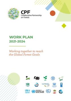 WORK PLAN 2021-2024 Working together to reach the Global Forest Goals - the United Nations