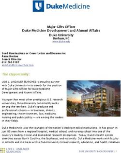 Major Gifts Officer Duke Medicine Development and Alumni Affairs