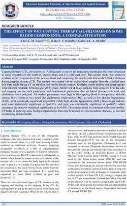THE EFFECT OF WET CUPPING THERAPY (AL-HIJAMAH) ON SOME BLOOD COMPONENTS: A COMPARATIVE STUDY