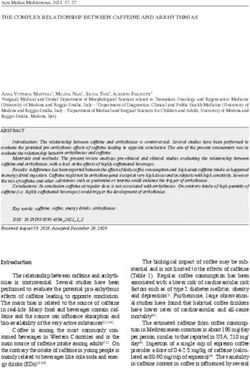 THE COMPLEX RELATIONSHIP BETWEEN CAFFEINE AND ARRHYTHMIAS