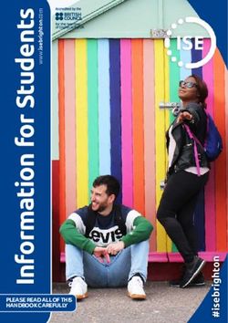 PLEASE READ ALL OF THIS HANDBOOK CAREFULLY - ISE Brighton