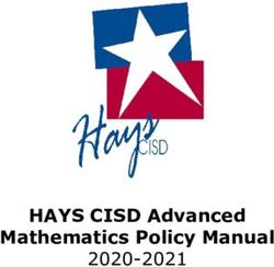 HAYS CISD Advanced Mathematics Policy Manual 2020-2021