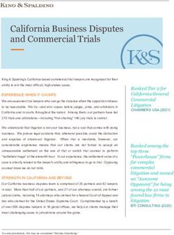 California Business Disputes and Commercial Trials - King ...