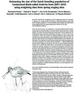 Estimating the size of the Dutch breeding population of Continental Black-tailed Godwits from 2007-2015 using resighting data from spring staging ...