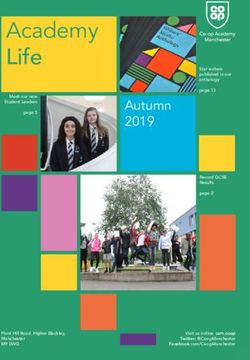 Life Academy Autumn 2019 - Co-op Academy Manchester