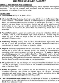 2020 MISS MUNDELEIN PAGEANT - Village of Mundelein