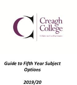 Guide to Fifth Year Subject Options 2019/20