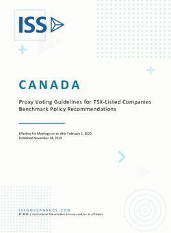 Proxy Voting Guidelines for TSX-Listed Companies Benchmark Policy Recommendations