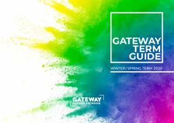 GATEWAY TERM GUIDE WINTER / SPRING TERM 2020 - Gateway Church Swindon