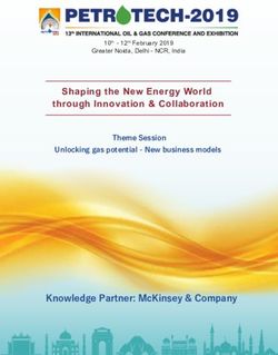KNOWLEDGE PARTNER: MCKINSEY & COMPANY - SHAPING THE NEW ENERGY WORLD THROUGH INNOVATION & COLLABORATION - PETROTECH 2019