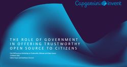 THE ROLE OF GOVERNMENT IN OFFERING TRUSTWORTHY OPEN SOURCE TO CITIZENS - First SWForum.eu Workshop on Trustworthy Software and Open Source 23 ...