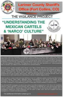 "UNDERSTANDING THE MEXICAN CARTELS & 'NARCO' CULTURE" - Colorado ...