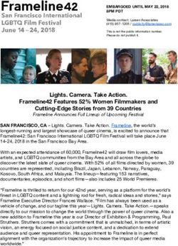 Lights. Camera. Take Action. Frameline42 Features 52% Women Filmmakers and Cutting-Edge Stories from 39 Countries