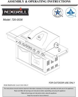 ASSEMBLY & OPERATING INSTRUCTIONS