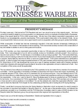 PRESIDENT'S MESSAGE - The Tennessee ...