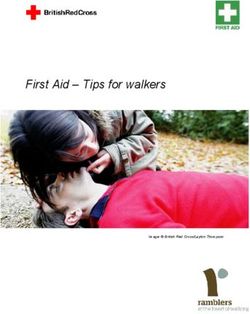 First Aid Tips for walkers