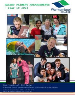 PARENT PAYMENT ARRANGEMENTS - Year 10 2021 - Warrnambool College