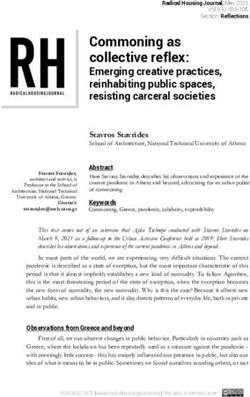 Commoning as collective reflex: Emerging creative practices, reinhabiting public spaces, resisting carceral societies - Radical Housing Journal