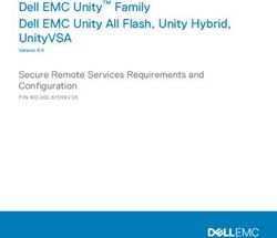 Dell EMC Unity Family Dell EMC Unity All Flash, Unity Hybrid, UnityVSA - Secure Remote Services Requirements and Configuration