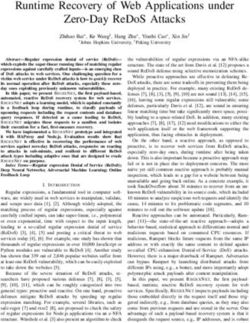 RUNTIME RECOVERY OF WEB APPLICATIONS UNDER ZERO-DAY REDOS ATTACKS