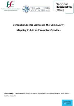 Dementia Specific Services in the Community: Mapping Public and Voluntary Services